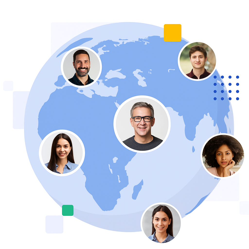 Clickeon's global team network
